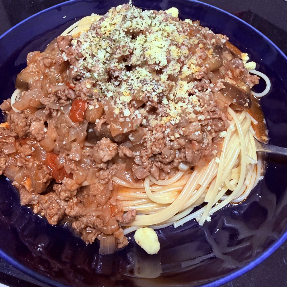 作り置きしておいたミートソース